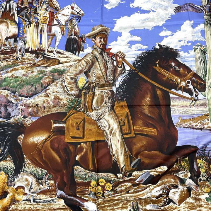 HERMES エルメス スカーフ カレ90 『The Pony Express（ポニー