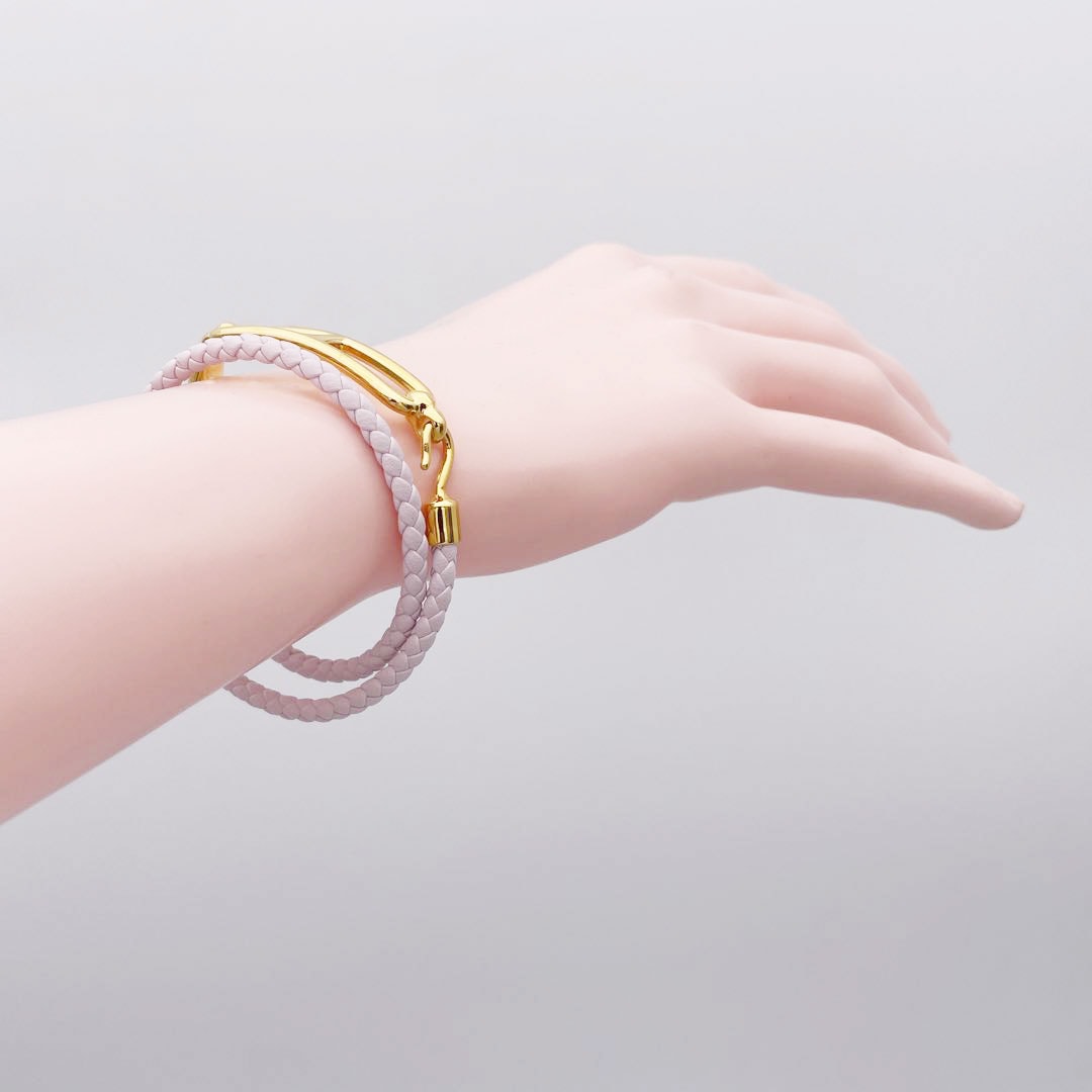 HERMES エルメス レザーブレスレット ルリ ドゥブルトゥール スイフト