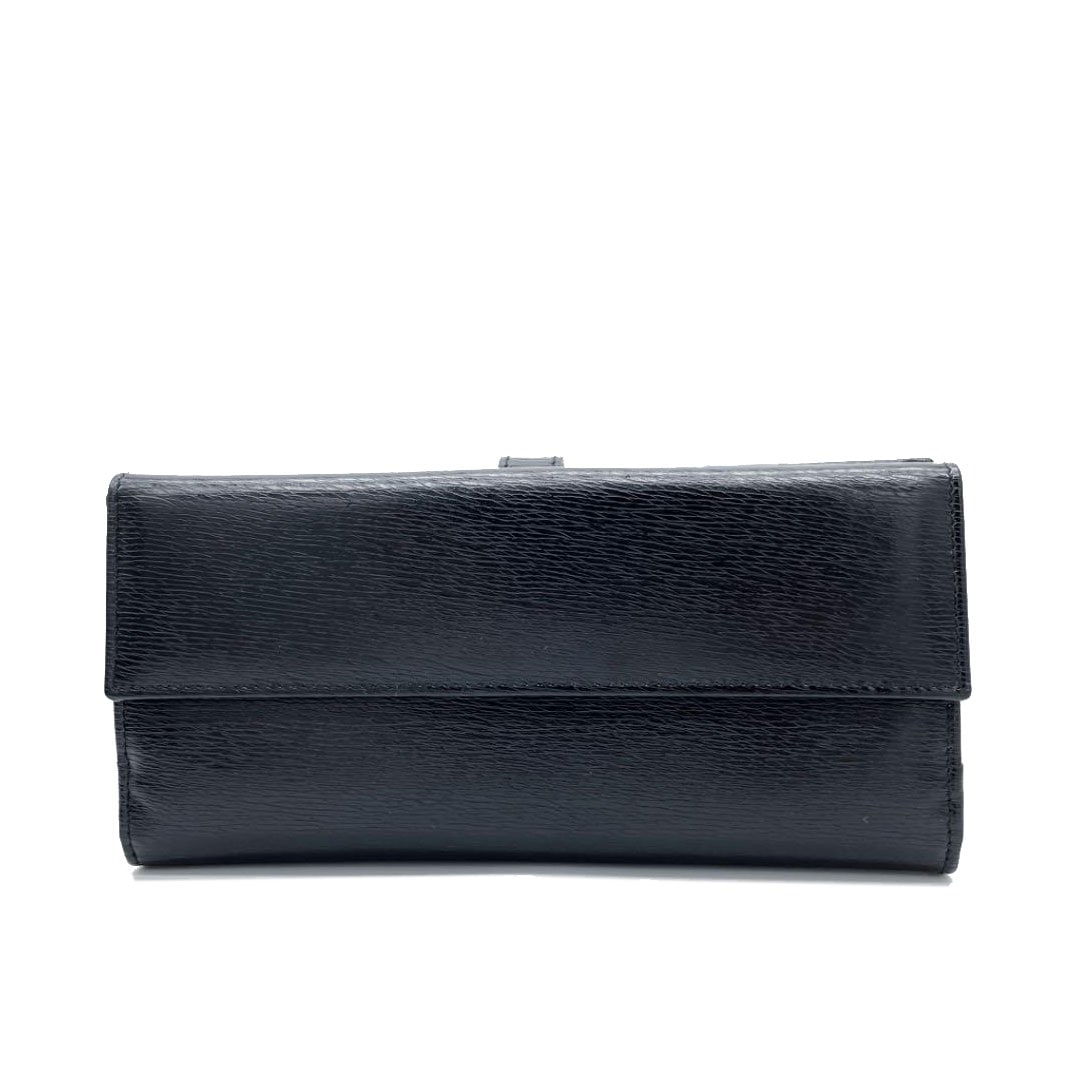 GUCCI グッチ ジャッキー Wホック 二つ折り長財布 レザー ブラック