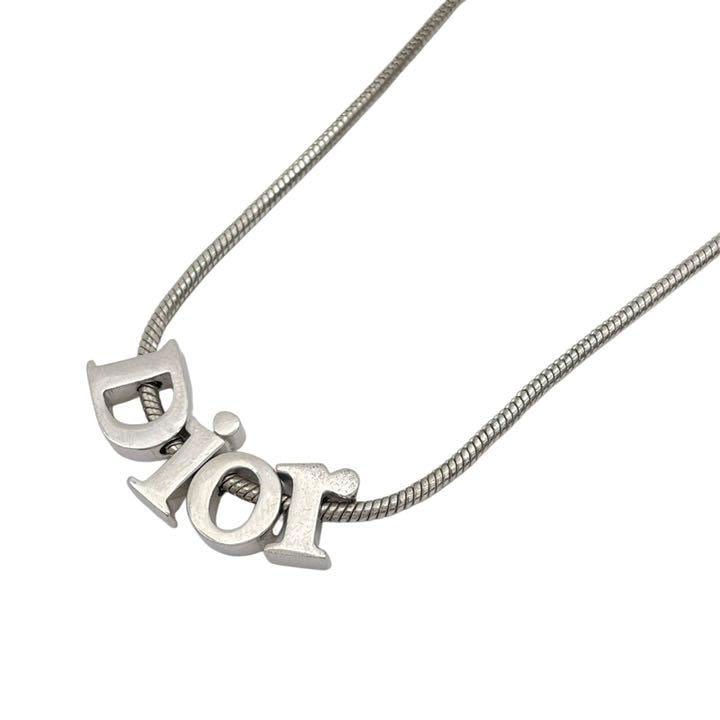 Christian Dior クリスチャンディオール ネックレス Diorロゴ スネーク