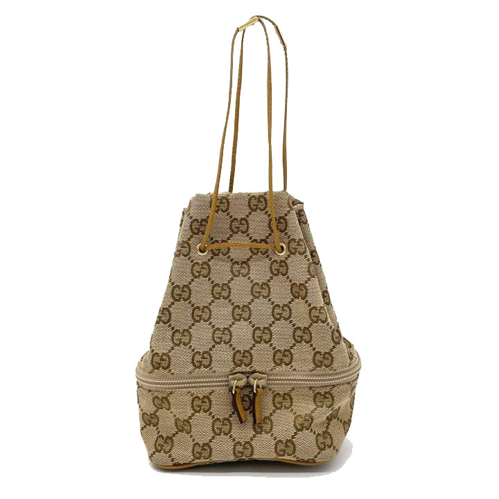 GUCCI グッチ 巾着ポーチ GGキャンバス ベージュ 039 1053 001998