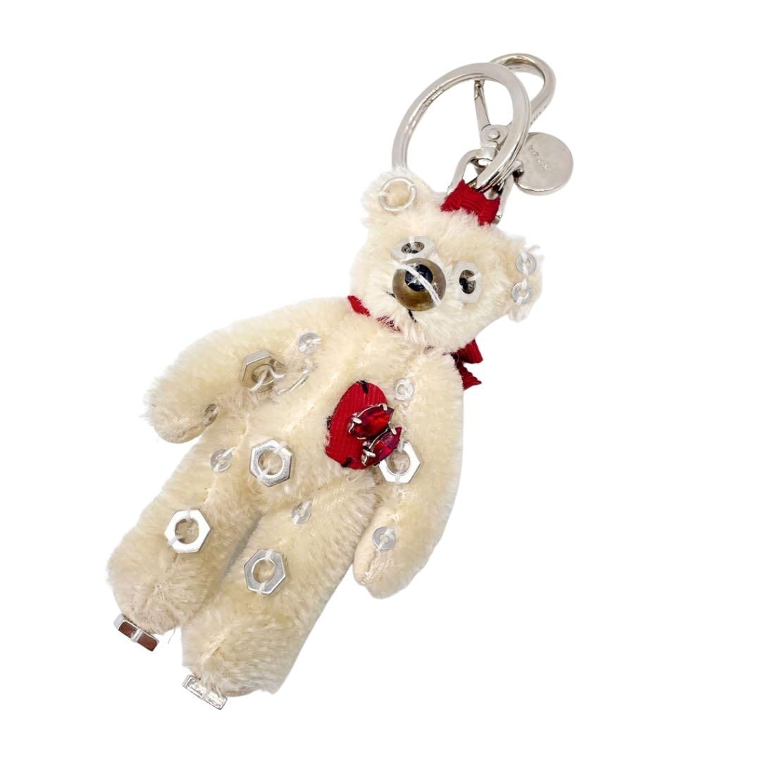 PRADA プラダ バッグチャーム キーホルダー キーリング ナットベア