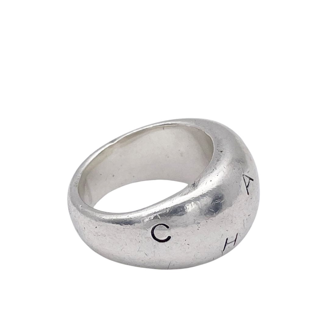 CHANEL シャネル ヴィンテージリング 指輪 ロゴ 925 シルバー 約14号