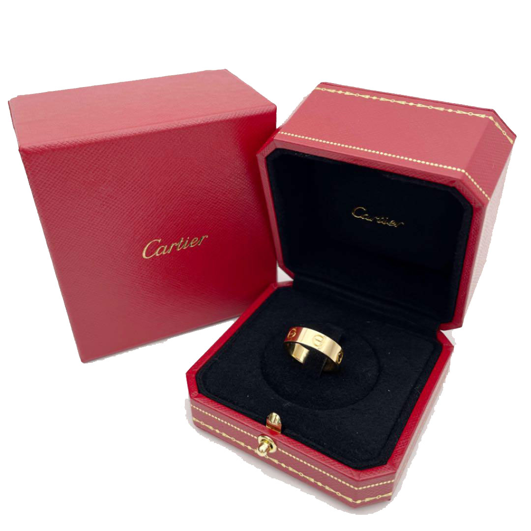 Cartier カルティエ ラブリング 指輪 K18YG イエローゴールド #54（約
