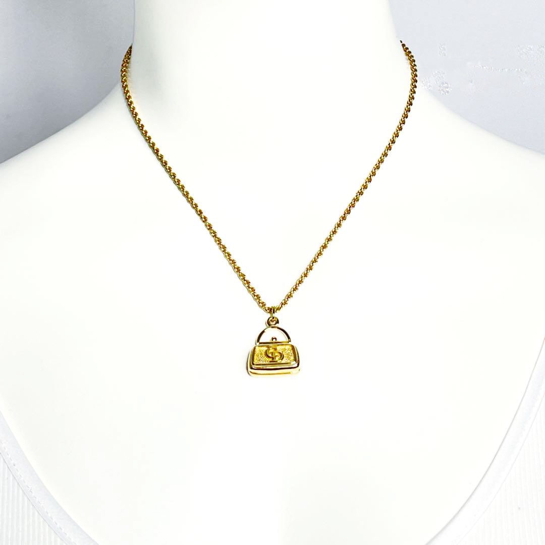 Christian Dior クリスチャンディオール ネックレス バッグモチーフ