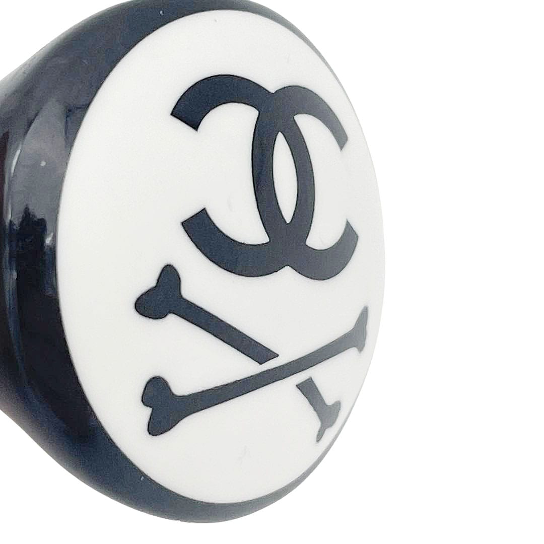 CHANEL シャネル プラスチックリング 指輪 ココマーク クロスボーン