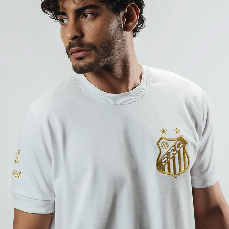 サントス公式 ペレ1000ゴール記念・背番号10番・エンブレムゴールド