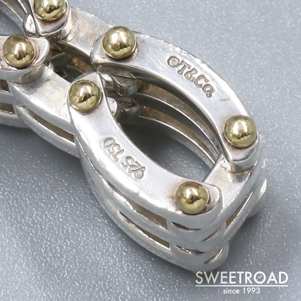 TIFFANY＆Co. ティファニー ゲートリンク・リング 18KYG・925シルバー