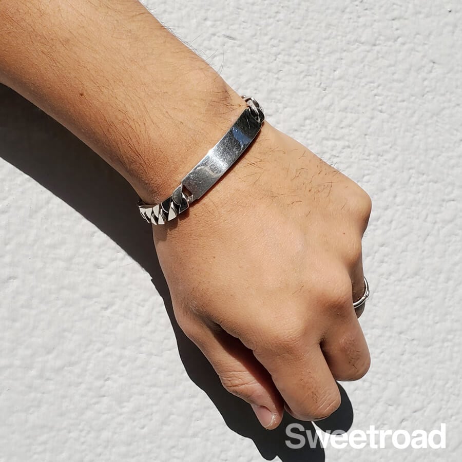 ヴィンテージティファニー 喜平IDブレスレット 925シルバー w-30218