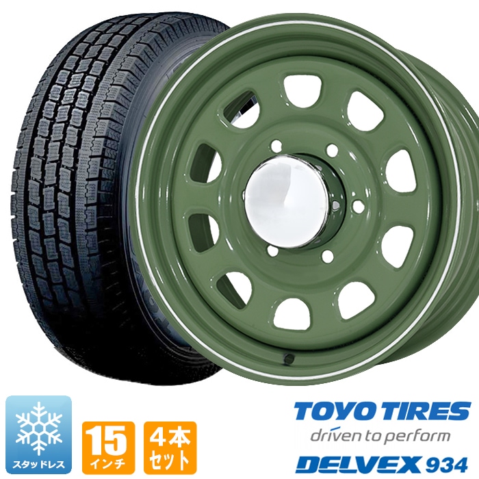 200系ハイエース スタッドレス タイヤ 4本セット デイトナ 15インチ