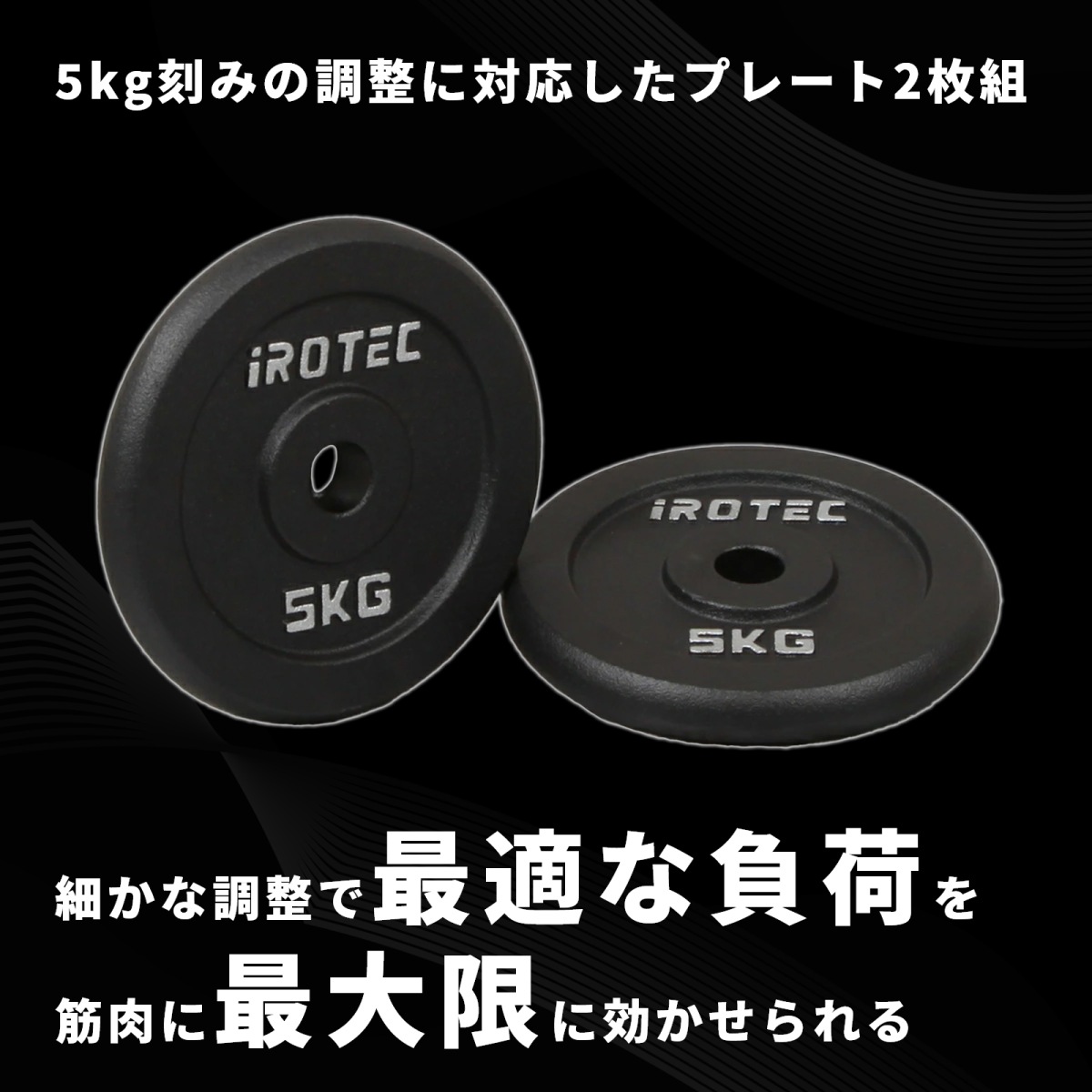 アイアンプレート5kg(2枚) IROTEC (アイロテック)