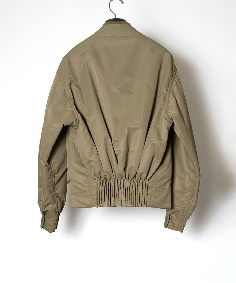 RAINMAKER＞BUMPY GATHERED BOMBER JACKET | MAKES ONLINE STORE
