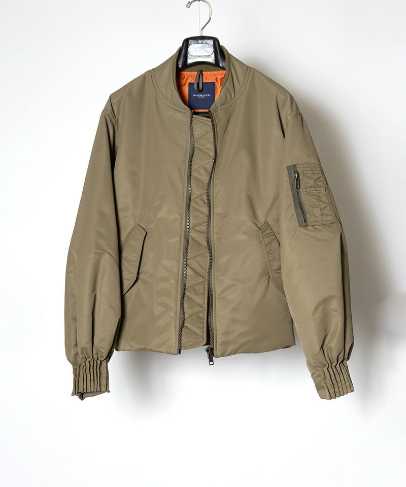 RAINMAKER＞BUMPY GATHERED BOMBER JACKET | MAKES ONLINE STORE