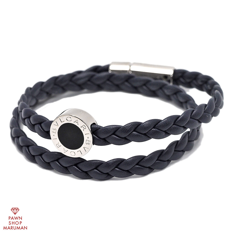 ブルガリ ブルガリブルガリ マン レザーブレスレット 292228 カーフ