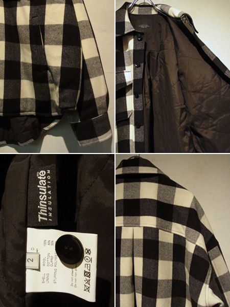 UNUSED（アンユーズド） オーバーサイズ ブロックチェックウール