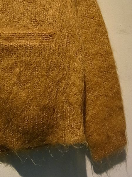 UNUSED（アンユーズド） モヘアカーディガン キャメル - margin