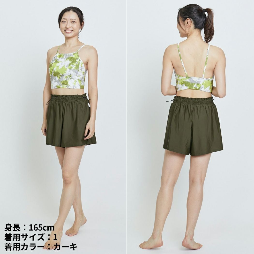 ジュリエ Julier スイムショートパンツ レディース カーキ ブラック