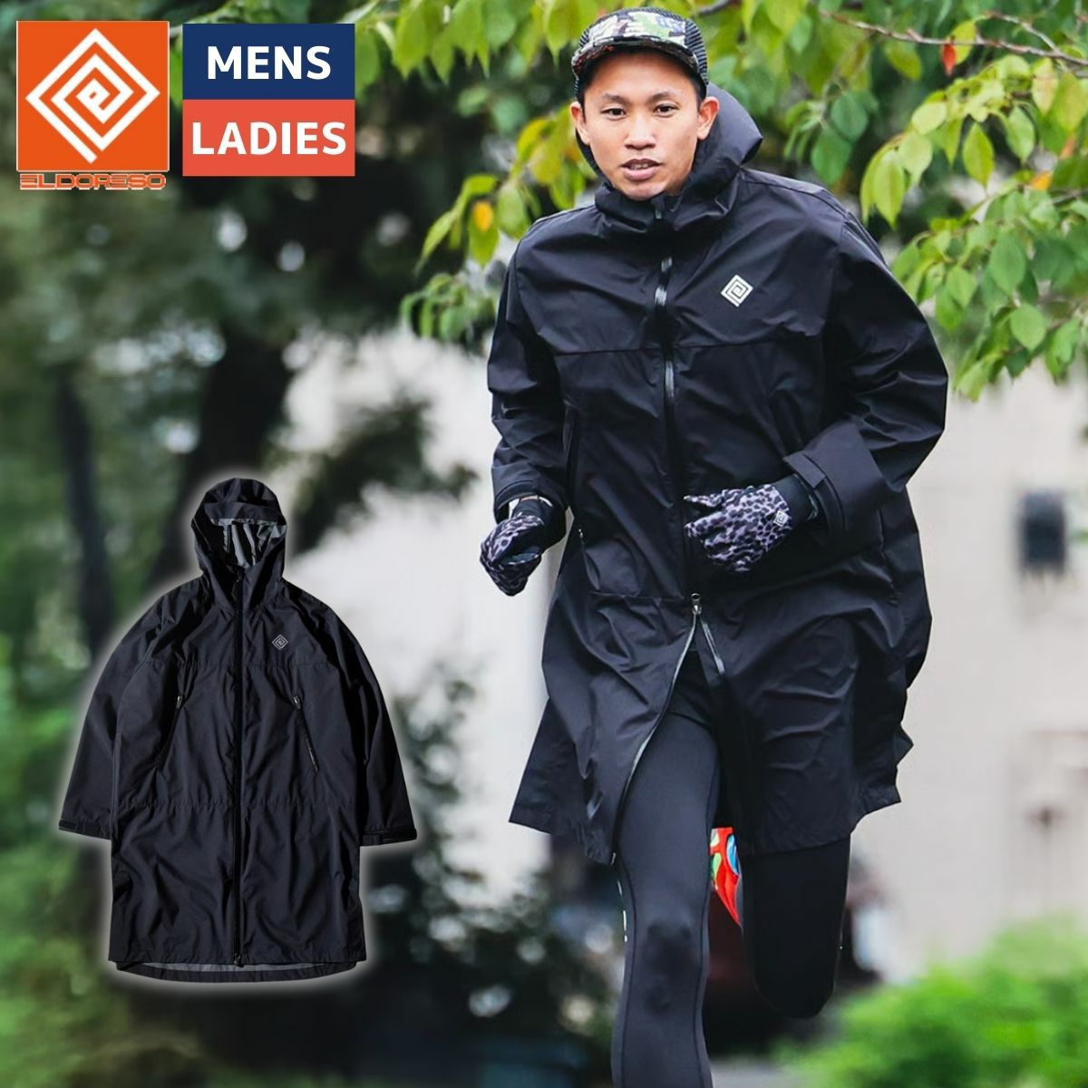 エルドレッソ ELDORESO Back Logo Parka バックロゴパーカー メンズ