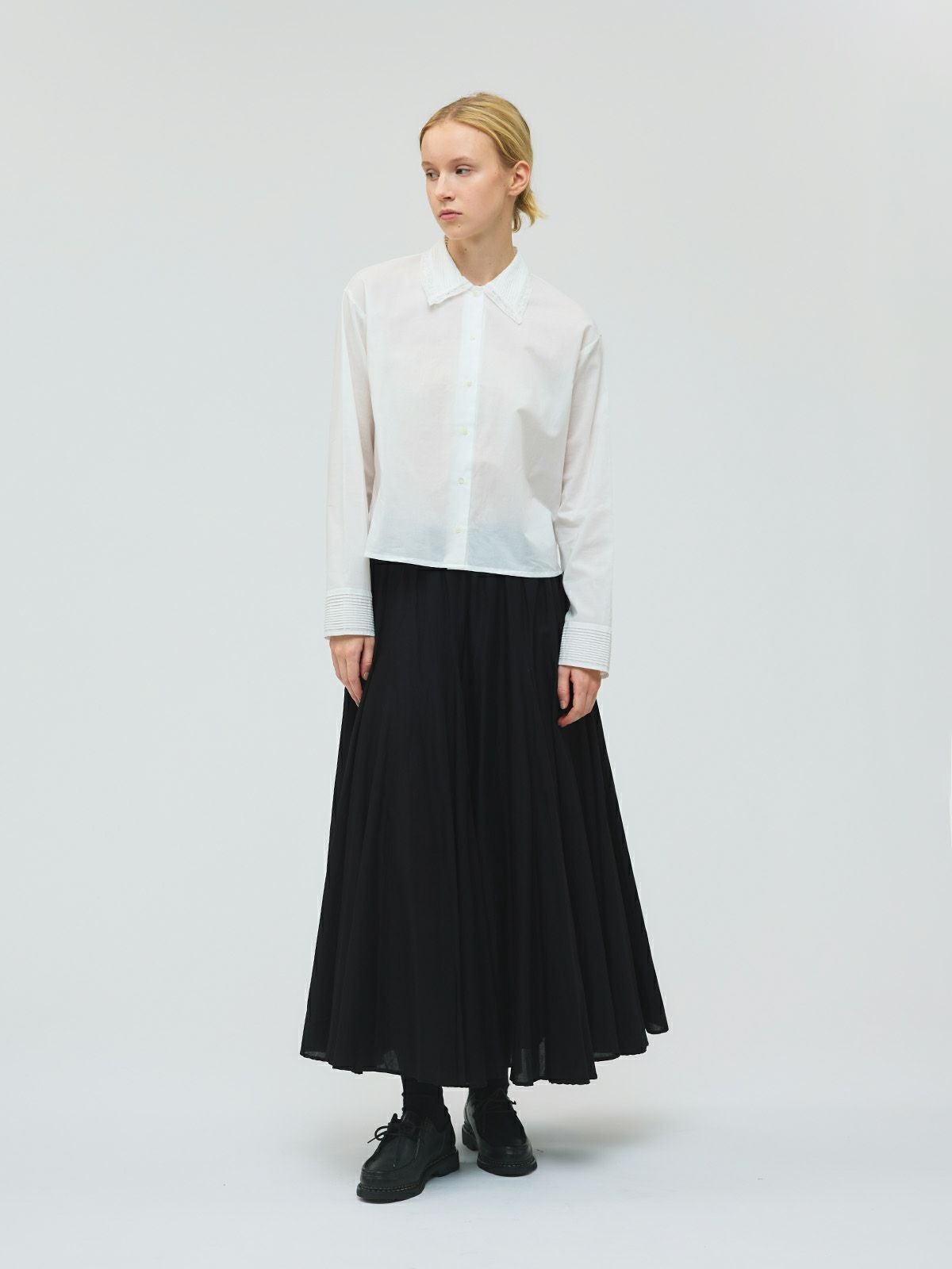 mizuiro ind ピンタックカラーシャツ｜ MARcourt ONLINE STORE