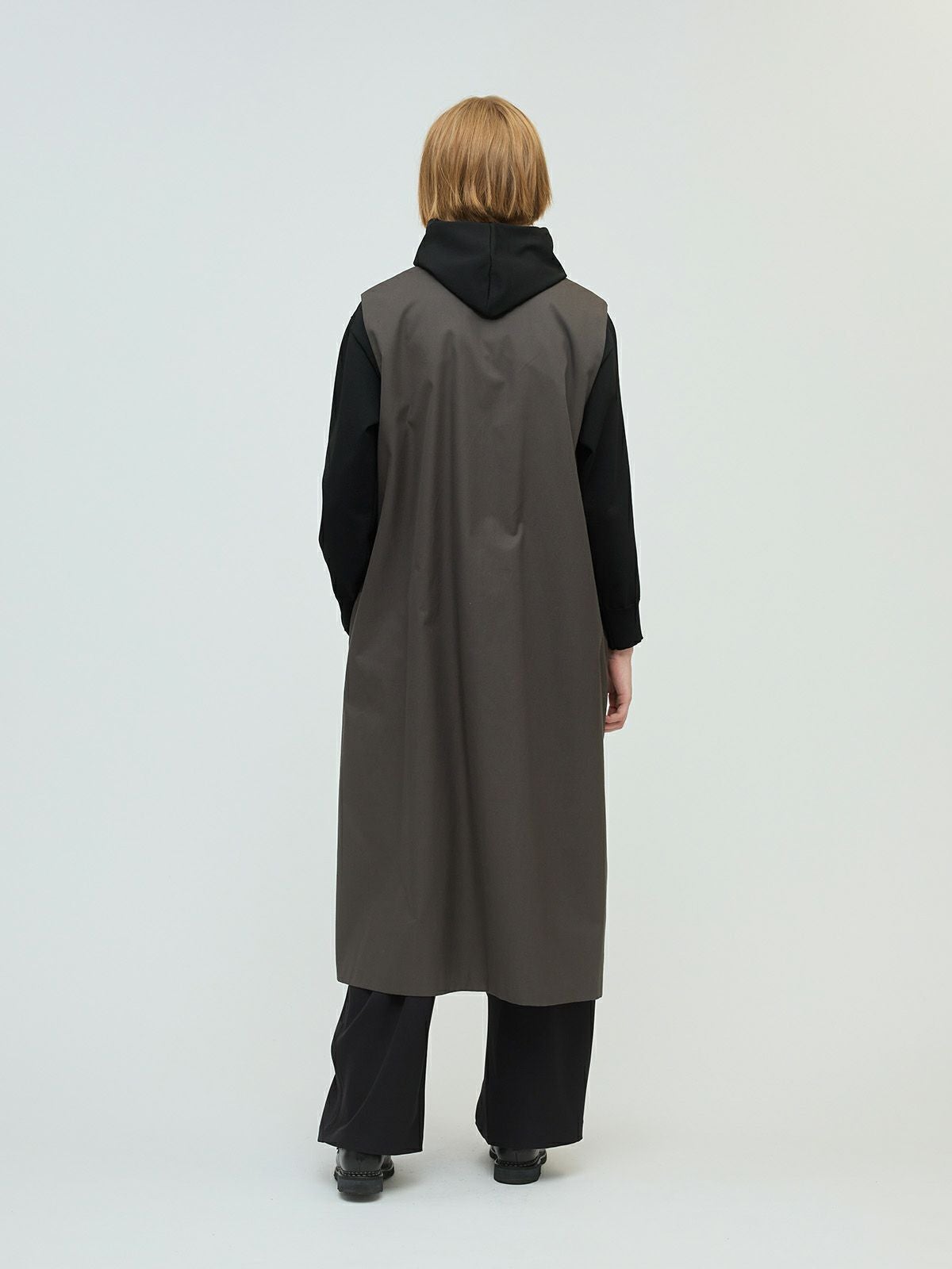 mizuiro ind ポケット付きクルーネックロングジレ｜ MARcourt ONLINE