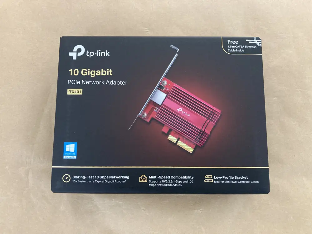 TP-Link TX401のレビュー！10Gbps対応PCIe接続のLANカード | メモトラ
