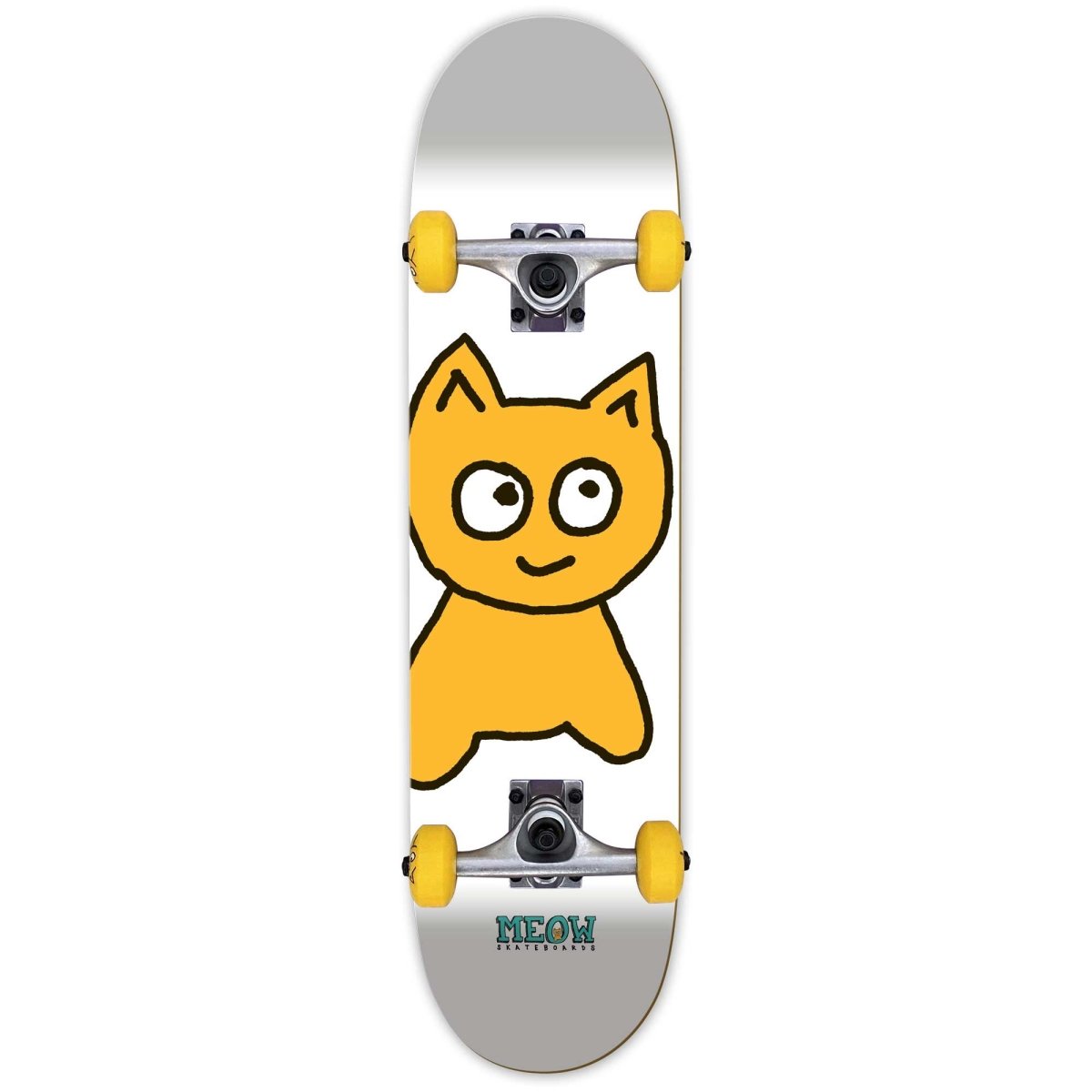 Big Cat [White] Complete Youth Skateboard - 7.00