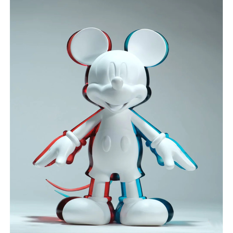 ディズニー』 ミッキーマウス 3Dアートスタチュー(ピュアホワイト
