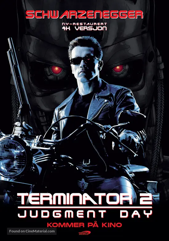 Terminator 2: Judgment Day (1991) Norwegian movie poster