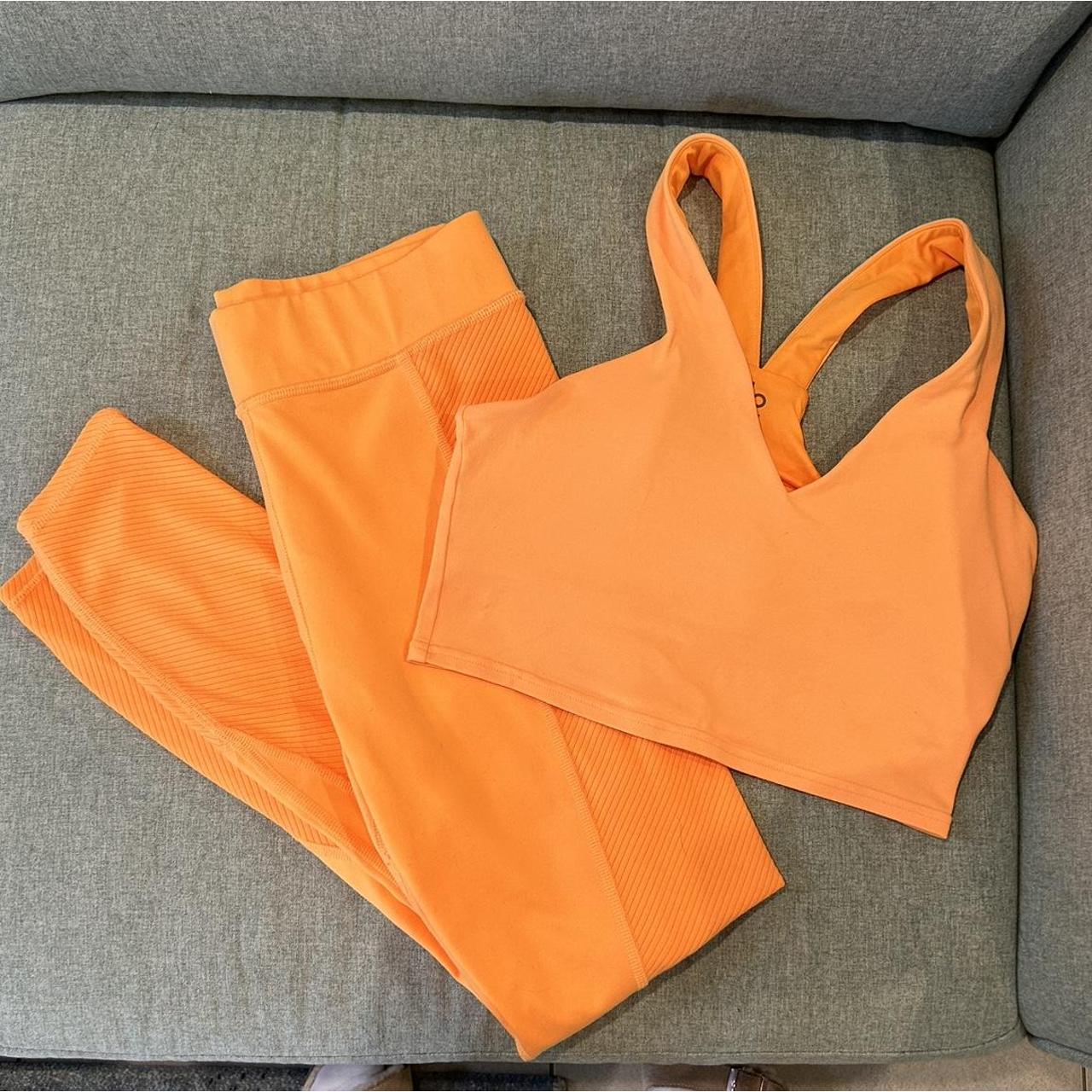 Alo Yoga set in Neon Apricot - Size Small Repop. | Depop