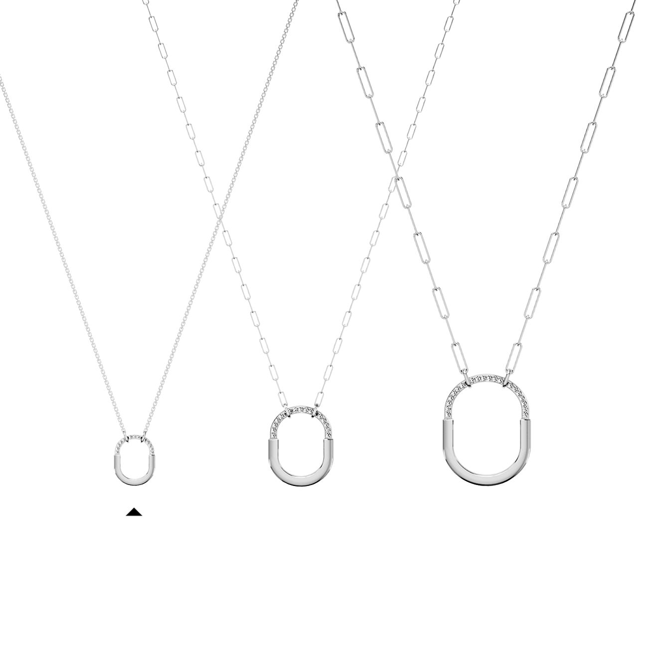 ティファニー ロック ペンダント ダイヤモンド ホワイトゴールド