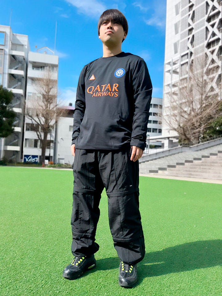25-26 インテル×ACG アカデミープロ プレマッチ長袖シャツ／サッカー