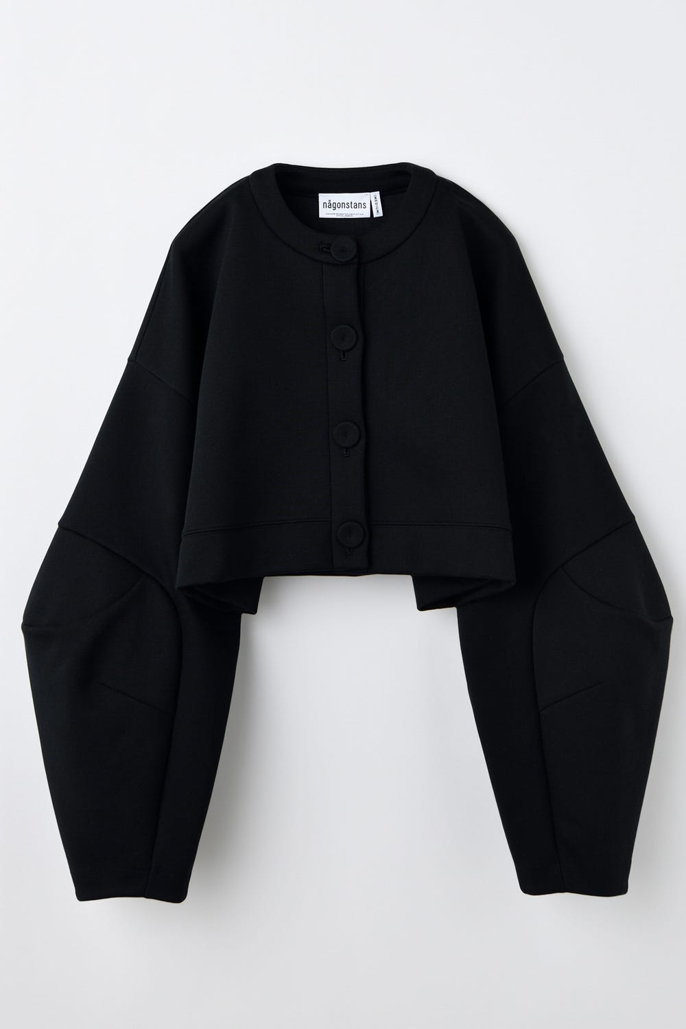 cropped wide cardigan｜M｜Black｜cut and sewn｜någonstans official