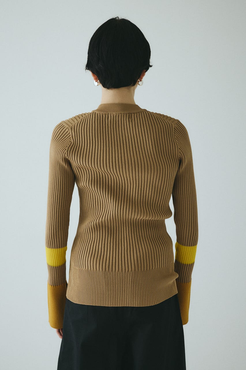 HeRIN.CYE | Henley neck knit tops (ニット ) |SHEL'TTER WEBSTORE