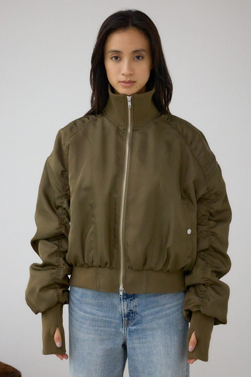 AZUL BY MOUSSY | 【WEB限定】ロングリブサムホールショートMA-1