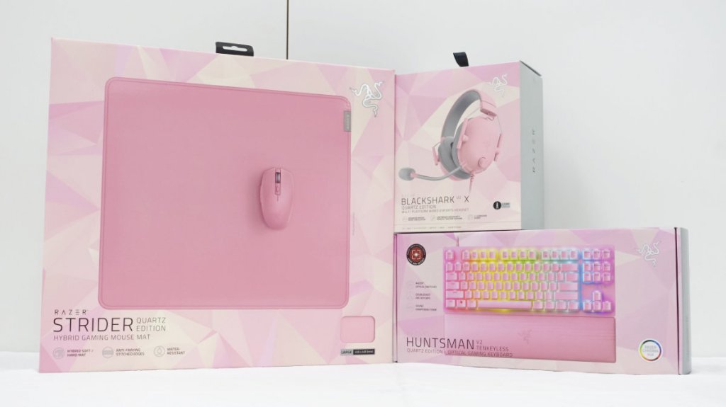 Razerからピンクのゲーミングデバイス「Razer Quartz Edition」3モデル