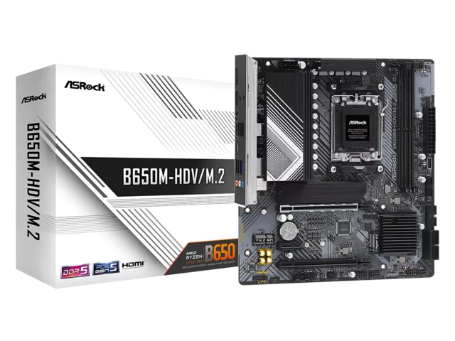 ASRock B650M-HDV/M.2 AMD 600シリーズ Socket AM5対応 AMD B650