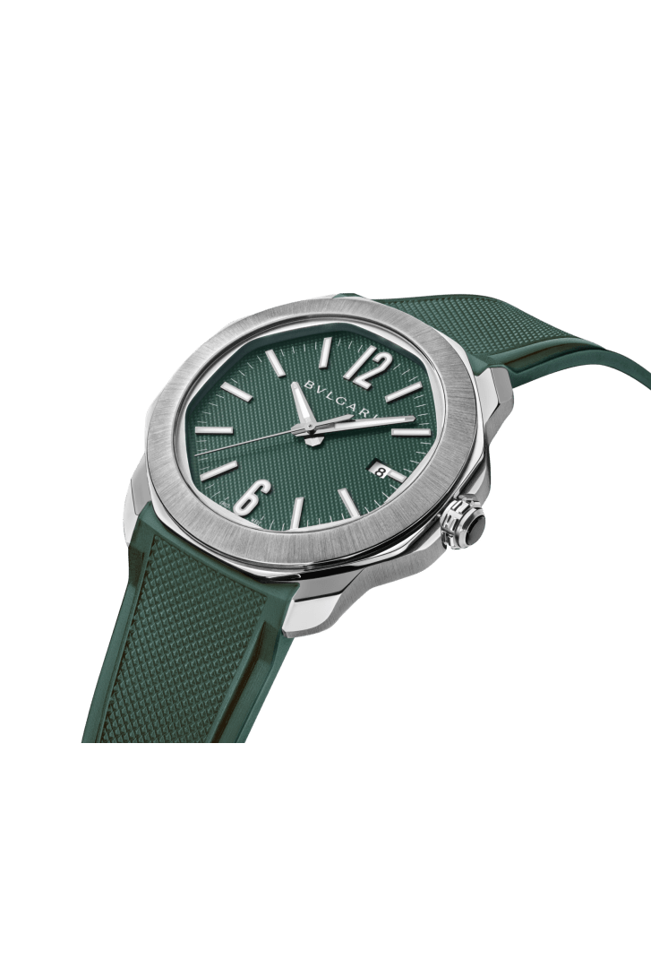 スティール オクト ローマ ウォッチ グリーン 104091 | ブルガリ