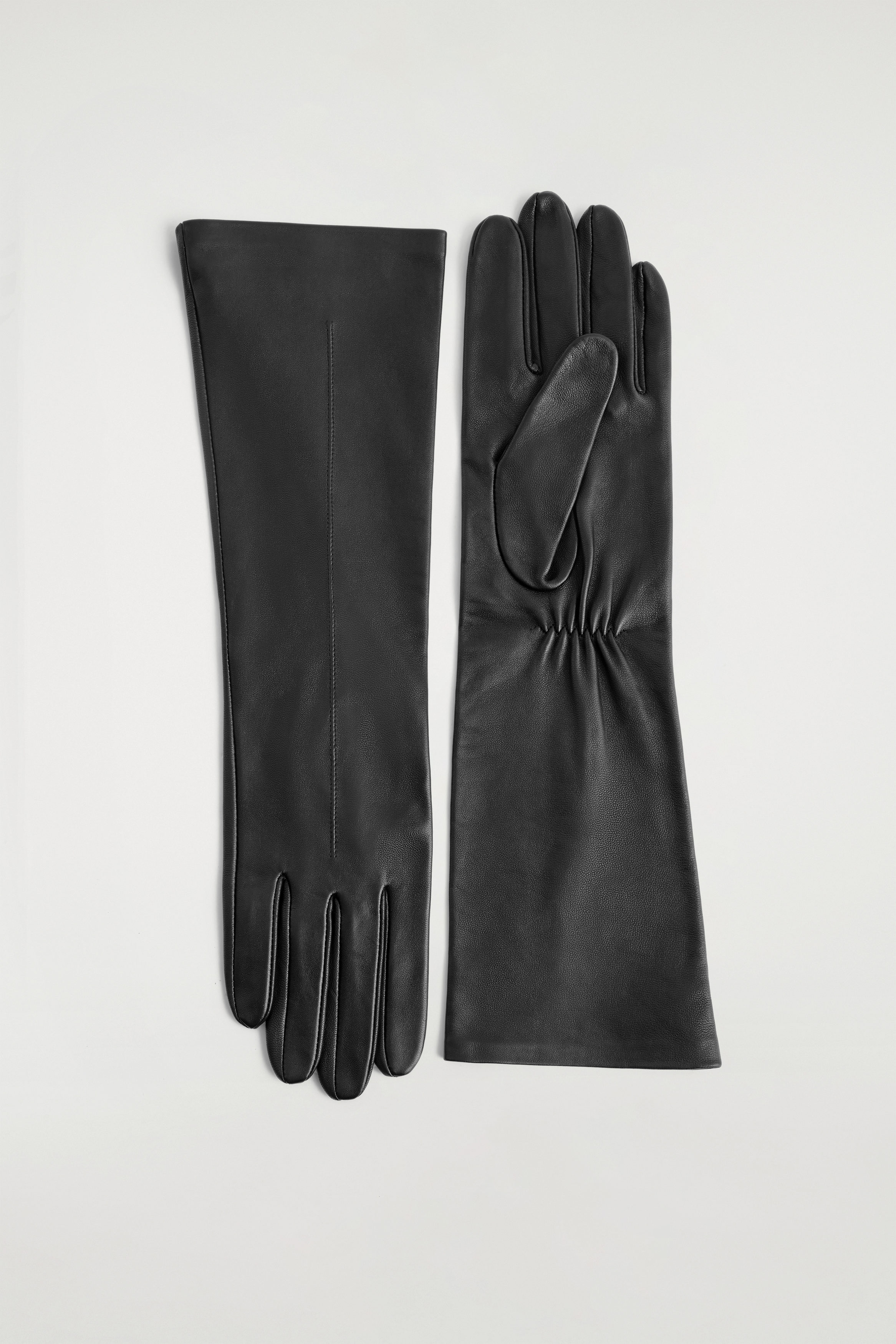 LONG LEATHER GLOVES - BLACK | COS US