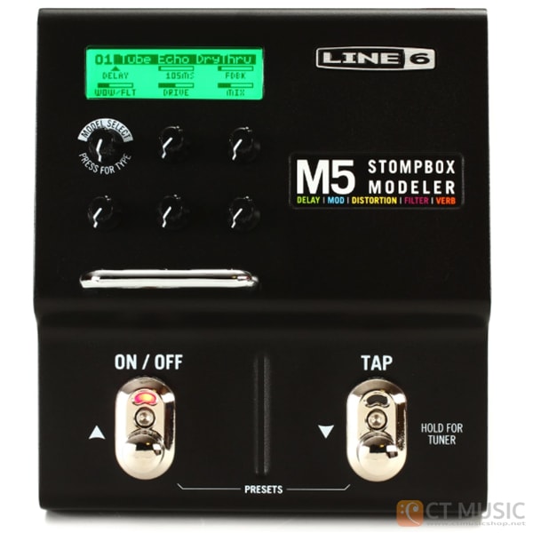 เอฟเฟคกีตาร์ Line 6 M5 Stompbox Modeler สต็อกแน่น พร้อมส่ง - CT Music