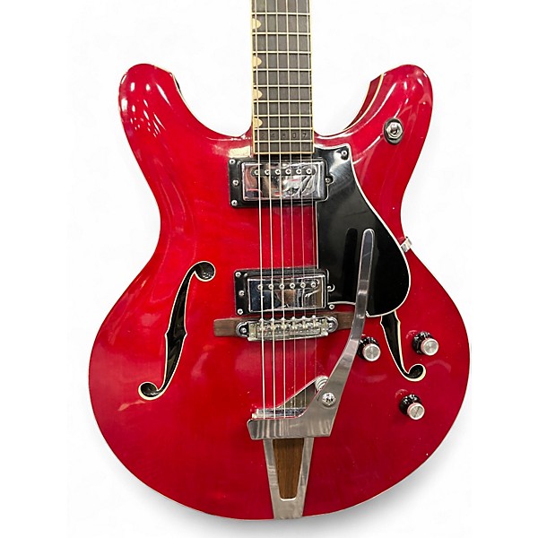 Vintage 1970s Yamaha SA2200 Red Hollow Body Electric Guitar Red