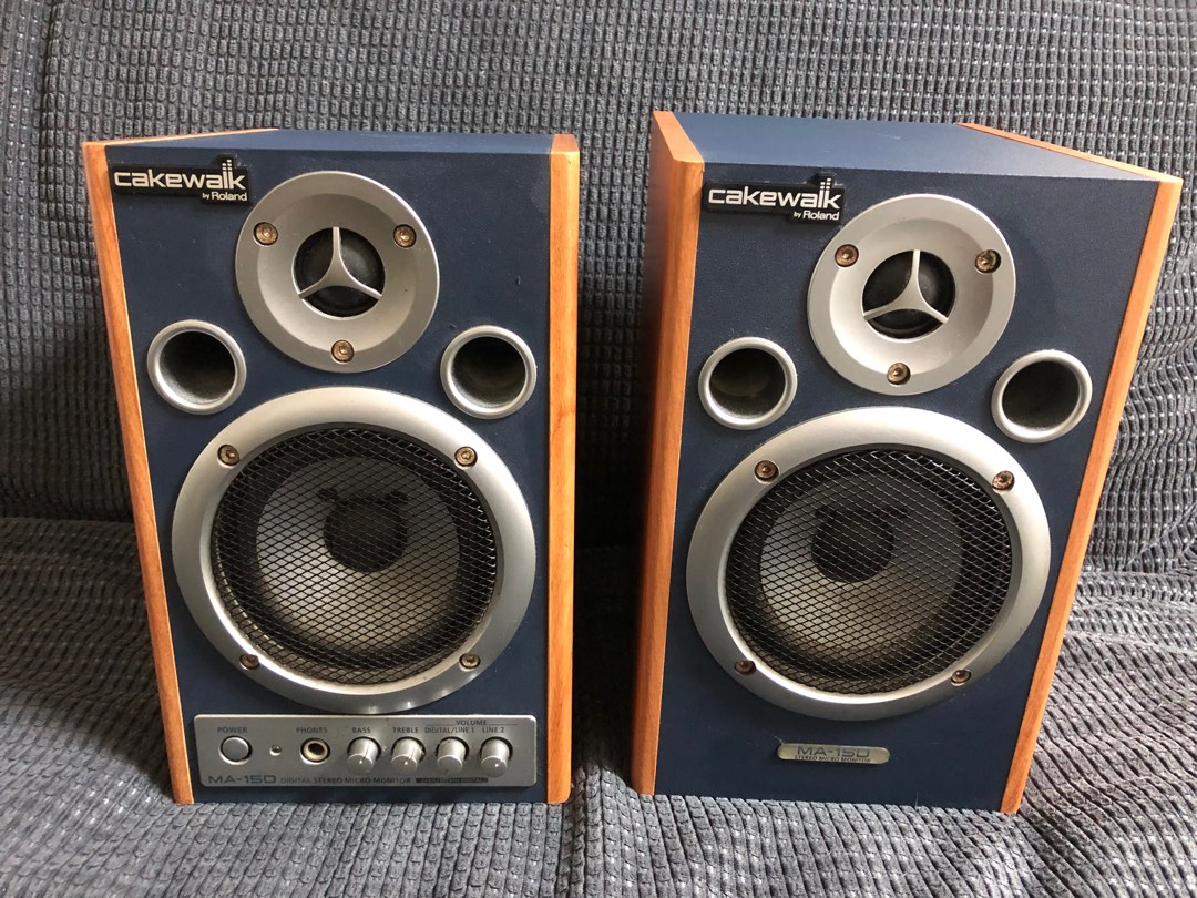 ☆スピーカー☆ROLAND☆ローランド☆MA-15D☆小型☆ウーハー☆ステレオ☆