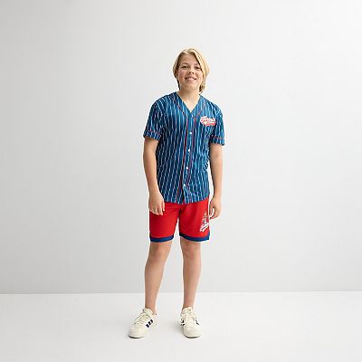 Boys 8-20 Fortnite League Striped Baseball Jersey & Shorts Set