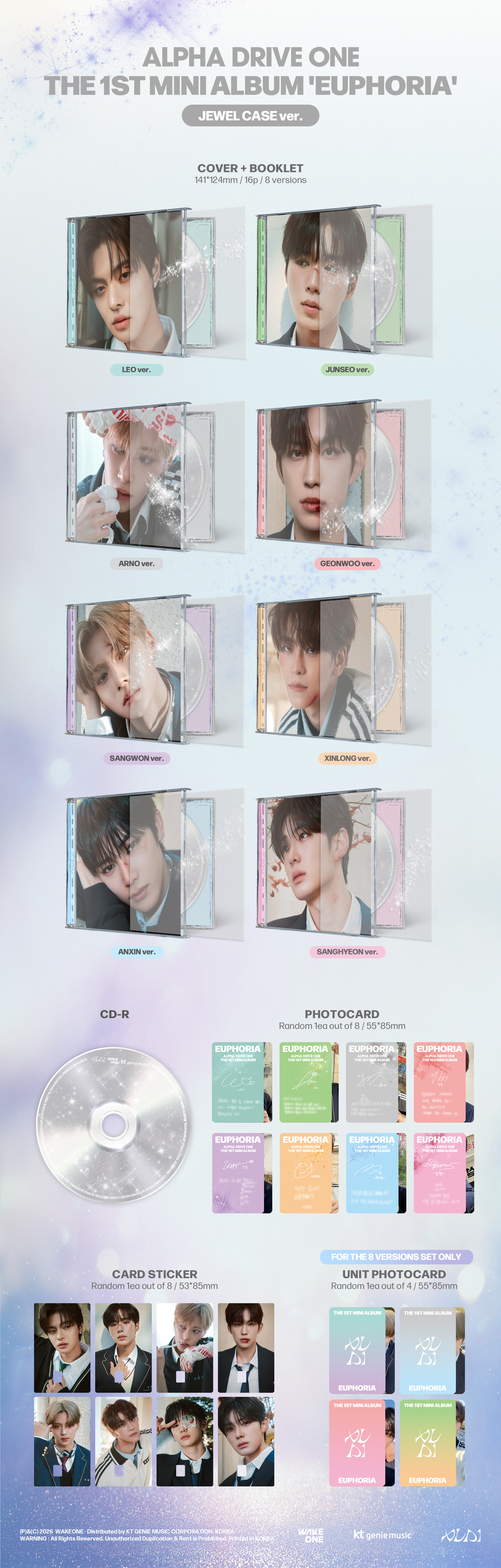 jp.ktown4u.com : ALPHA DRIVE ONE - ミニアルバム1集 [EUPHORIA