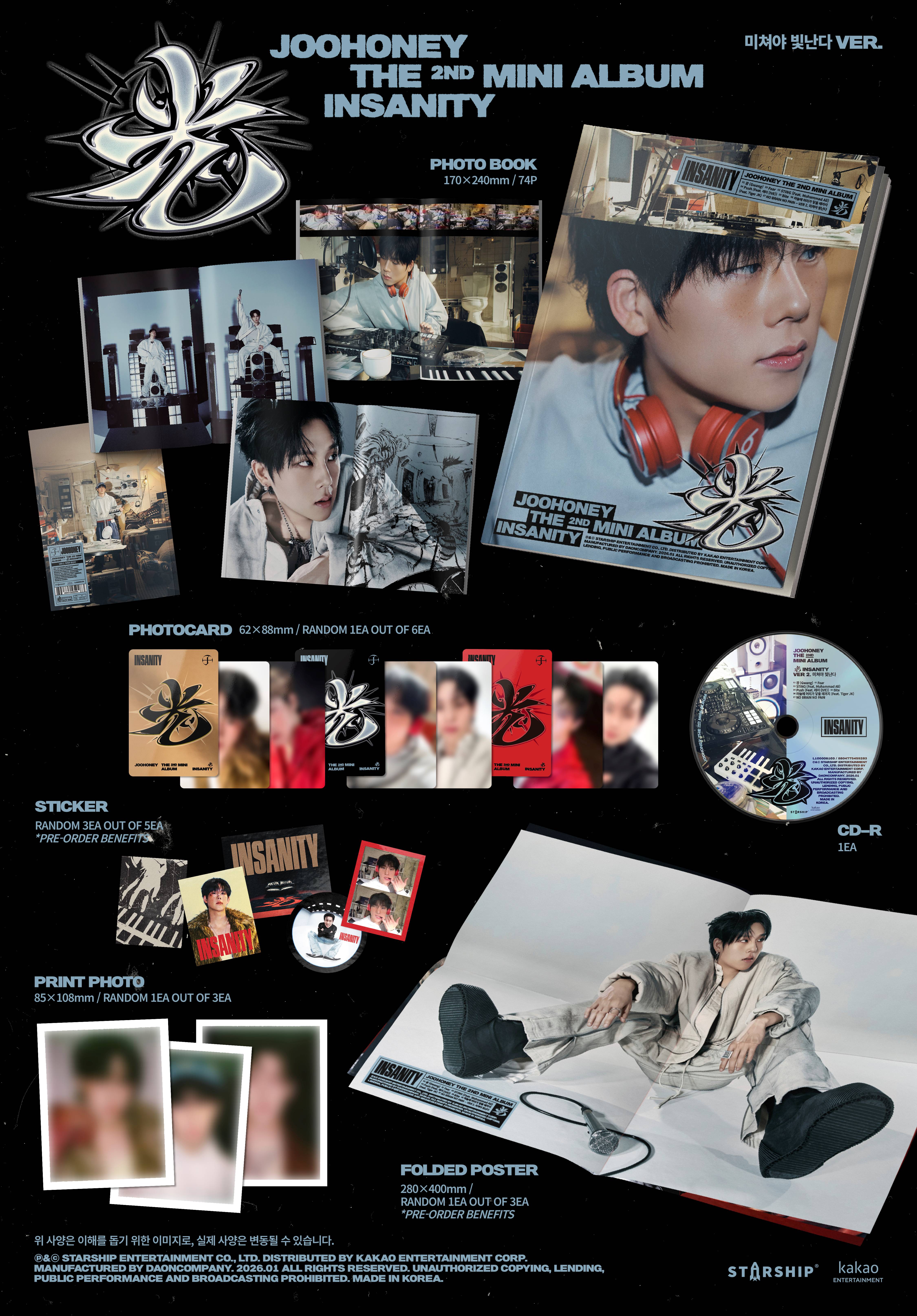 jp.ktown4u.com : [3CD セット] JOOHONEY - ミニアルバム2集 [光