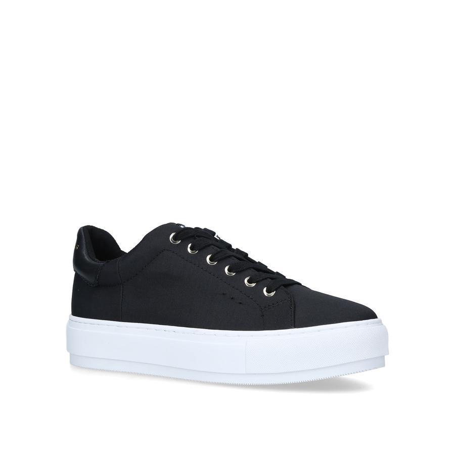 LANEY RECYCLED Black Recycled Nylon Chunky Sneakers by KURT GEIGER