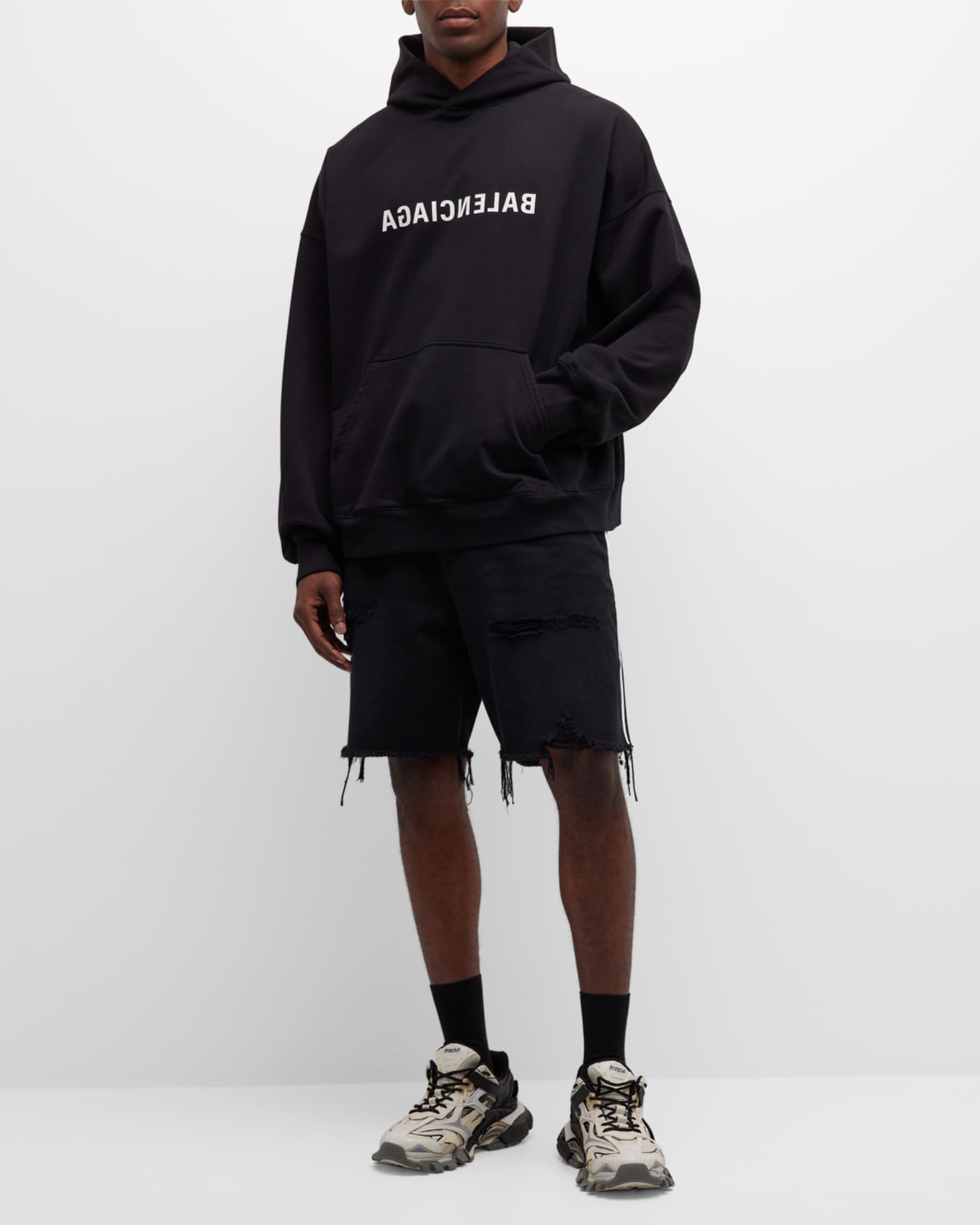 Balenciaga Mirror Balenciaga Hoodie Oversized | Neiman Marcus