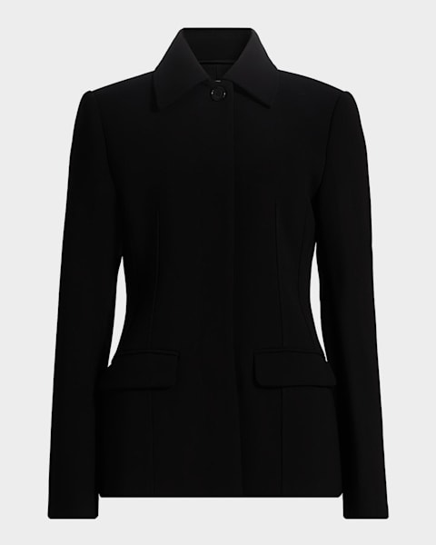 THE ROW Polli Double-Breasted Oversized Jacket | Neiman Marcus