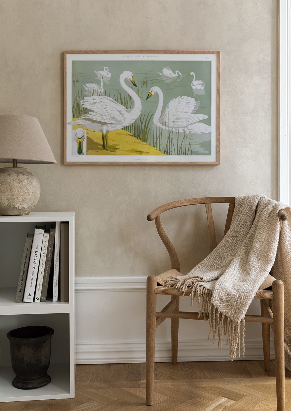 Wild Swan Lake Art Poster by Verneuil | Poster Store US