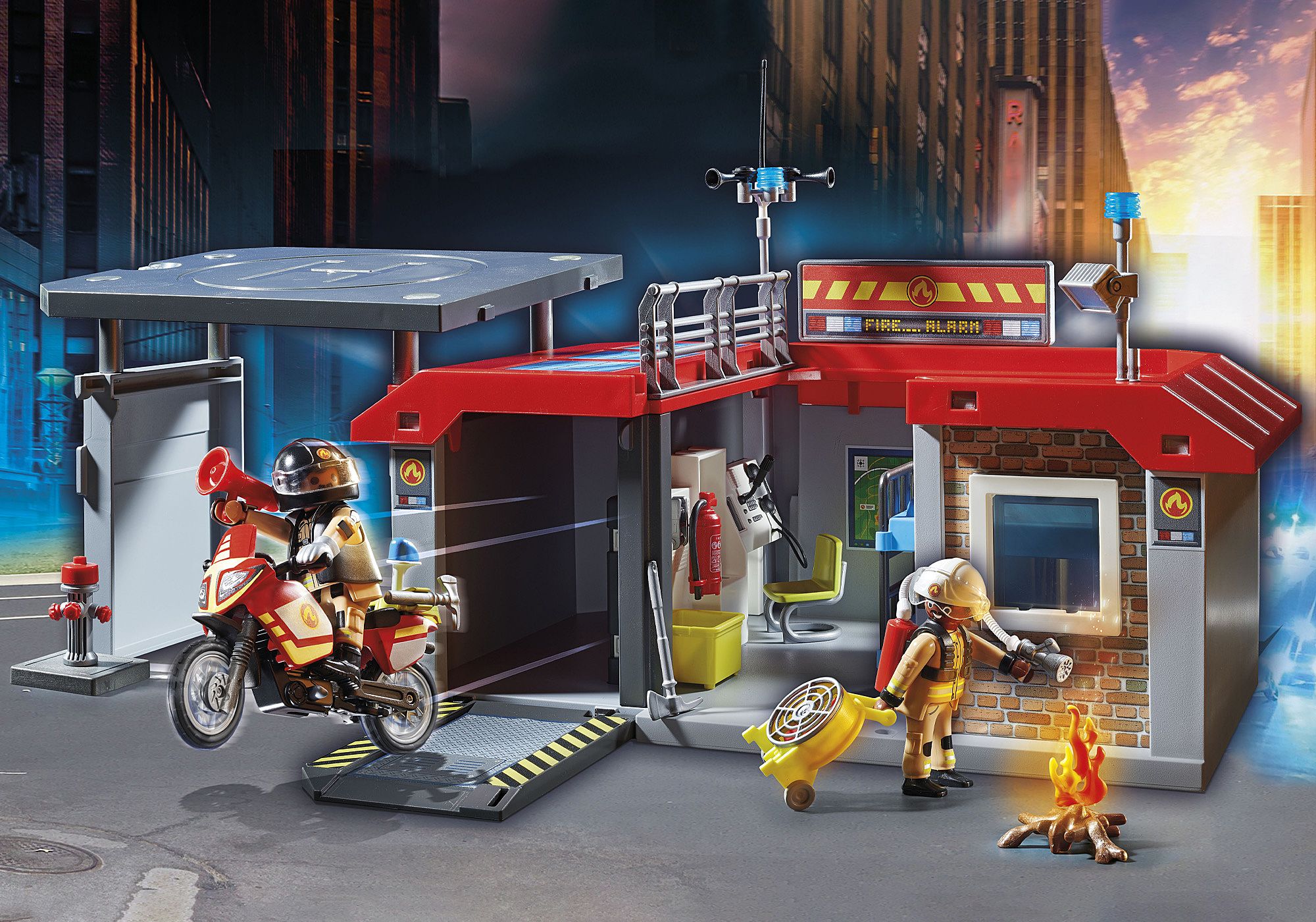 Take Along Fire Station - 71193 | PLAYMOBIL®