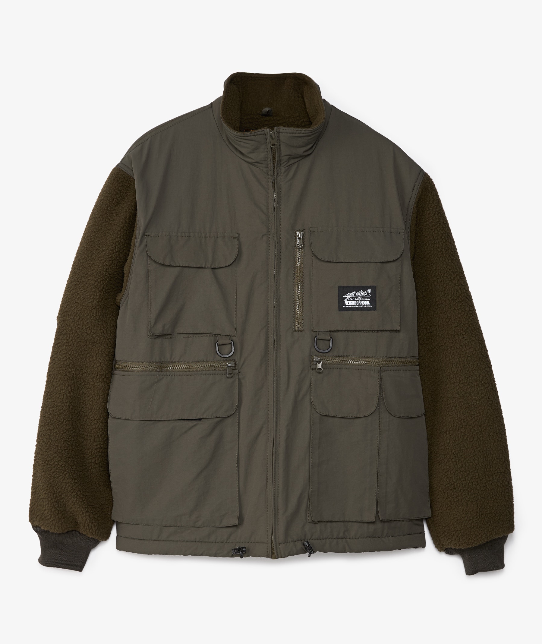 Neighborhood Fleece Fishing Jacket x Eddie Bauer | Khaki | SVD USA